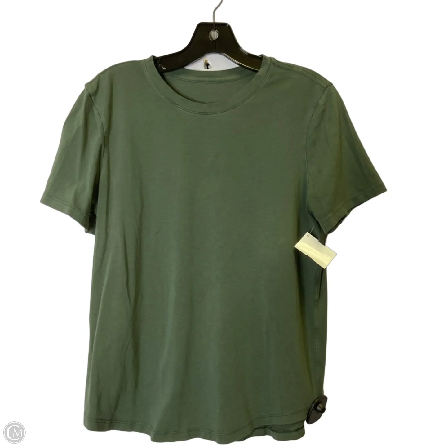Athletic Top Short Sleeve By Lululemon In Green, Size: S