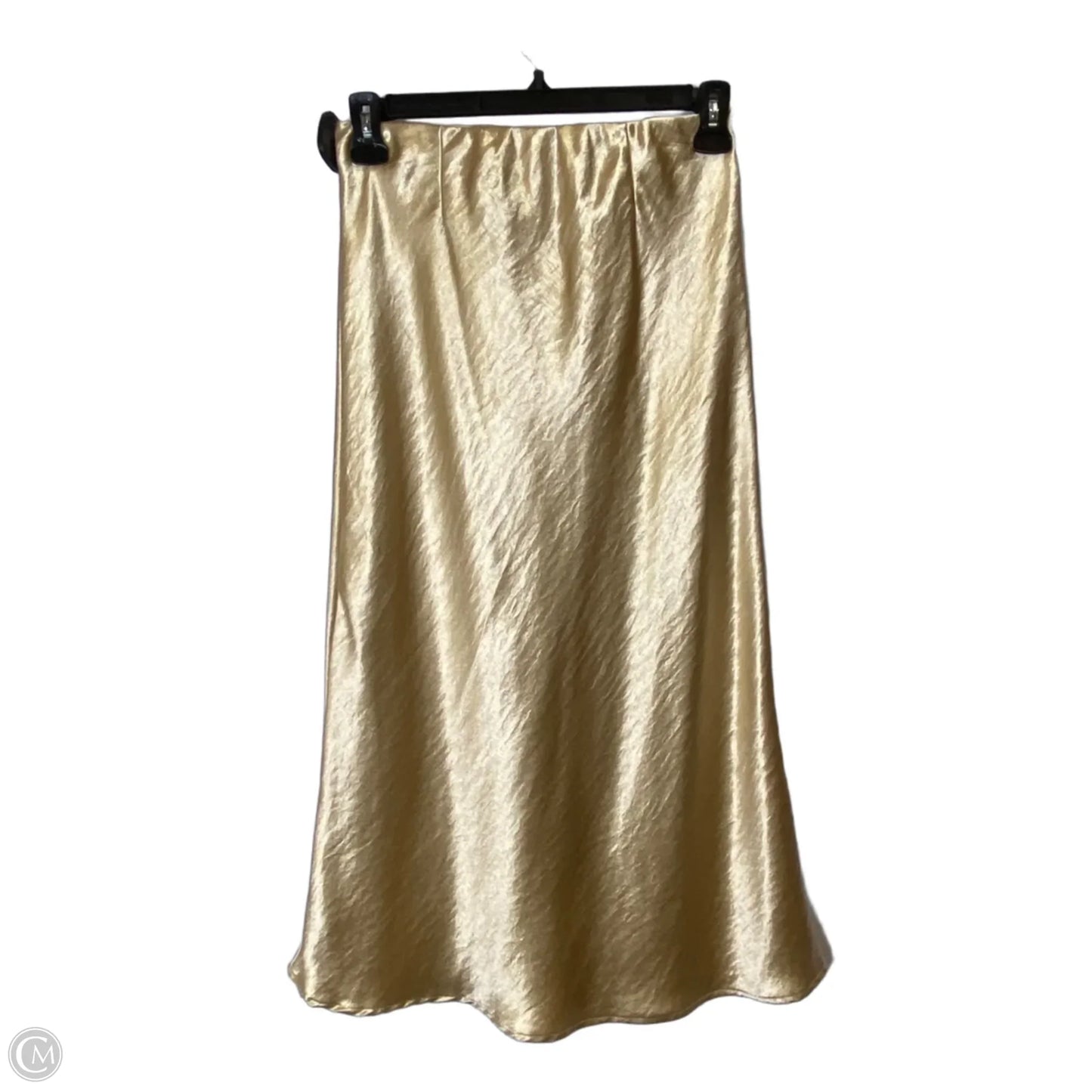 Skirt Midi By Double Zero In Gold, Size: M