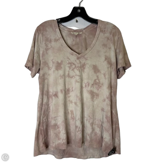Top Short Sleeve Basic By Johnny Was In Purple, Size: M