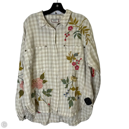 Top Long Sleeve By Johnny Was In Multi-colored, Size: M