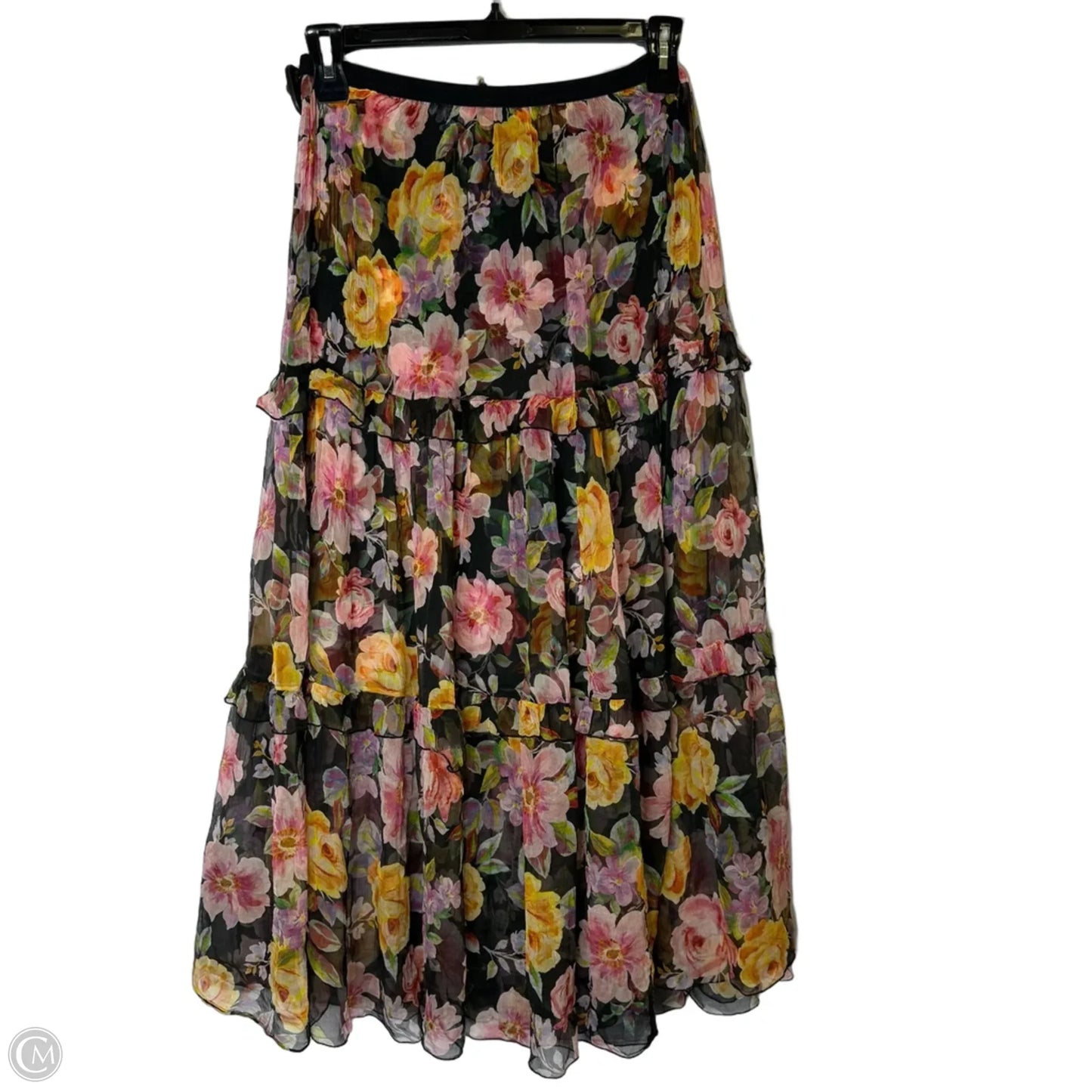 Skirt Midi By Johnny Was In Floral Print, Size: S