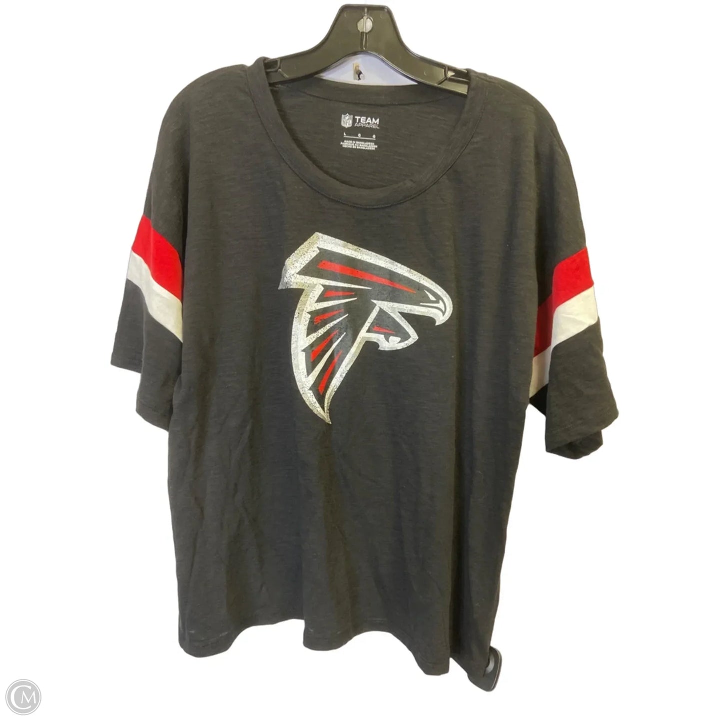 Top Short Sleeve By Nfl In Black, Size: L