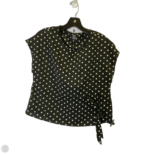 Top Short Sleeve By Shein In Black, Size: 4