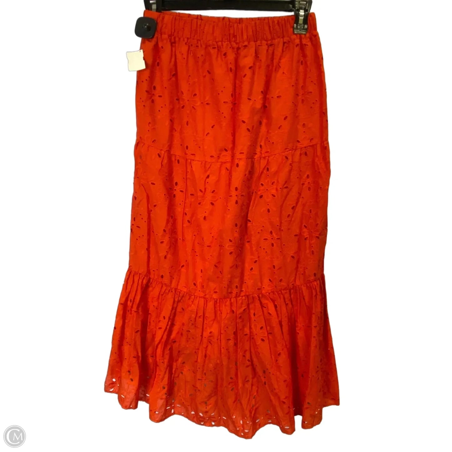 Skirt Midi By Ann Taylor In Orange, Size: S