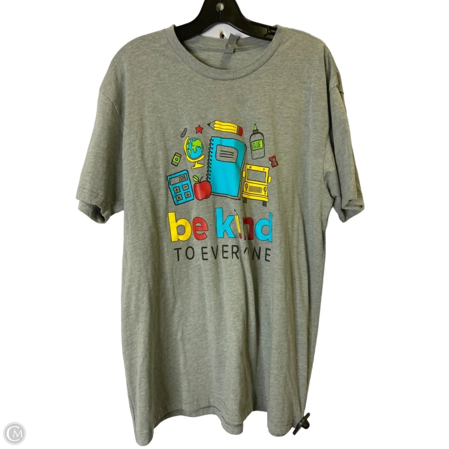 Top Short Sleeve Basic By Next Level In Grey, Size: Xl