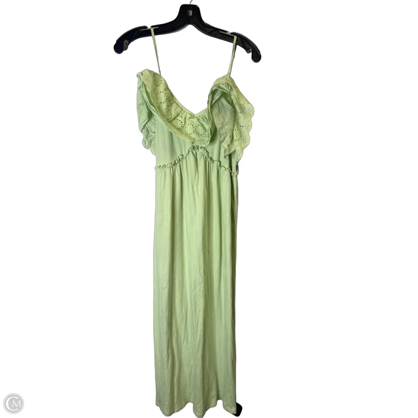 Dress Casual Midi By Zara In Green, Size: M