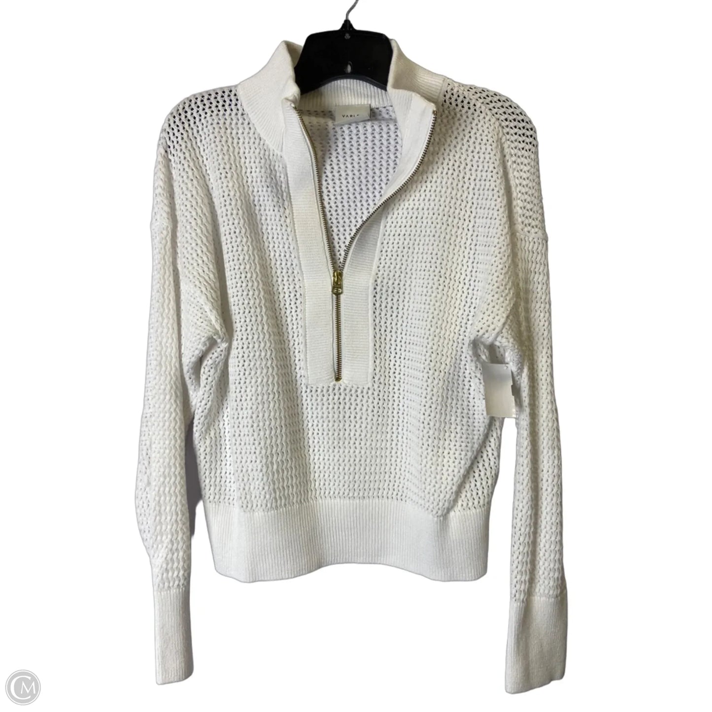 Sweatshirt Collar By Varley In White, Size: S