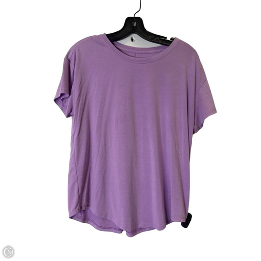 Athletic Top Short Sleeve By Athleta In Purple, Size: Xs