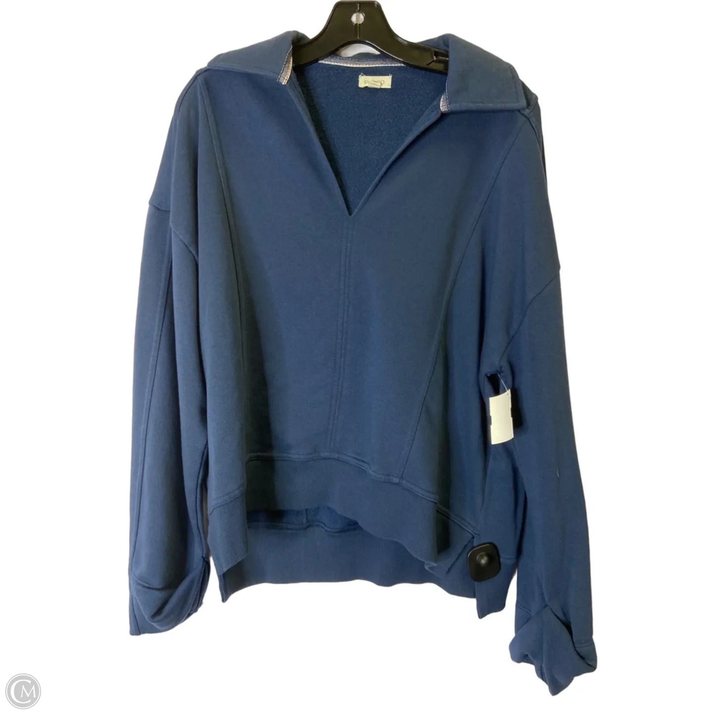 Sweatshirt Collar By Pilcro In Navy, Size: Xs
