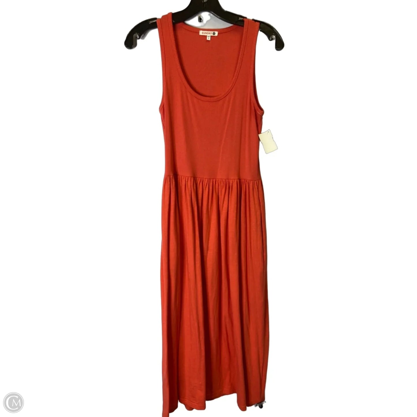 Dress Casual Midi By Sundry In Orange, Size: S