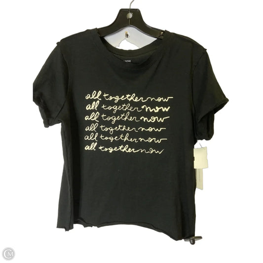 Top Short Sleeve By Maeve In Black, Size: S