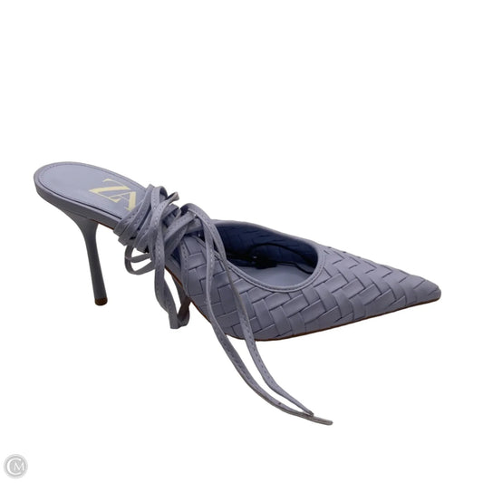 Shoes Heels Stiletto By Zara In Blue, Size: 9.5