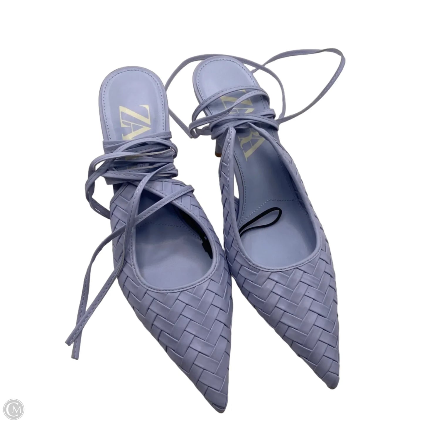 Shoes Heels Stiletto By Zara In Blue, Size: 9.5