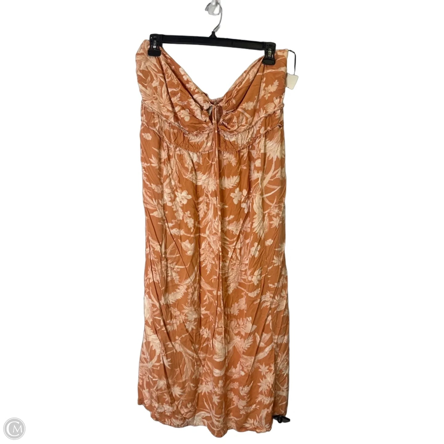 Dress Casual Midi By H&m In Orange, Size: Xxl