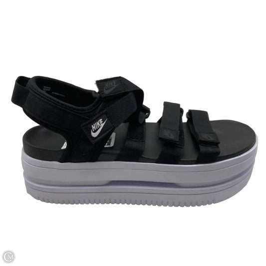 Sandals Heels Platform By Nike In Black, Size: 9