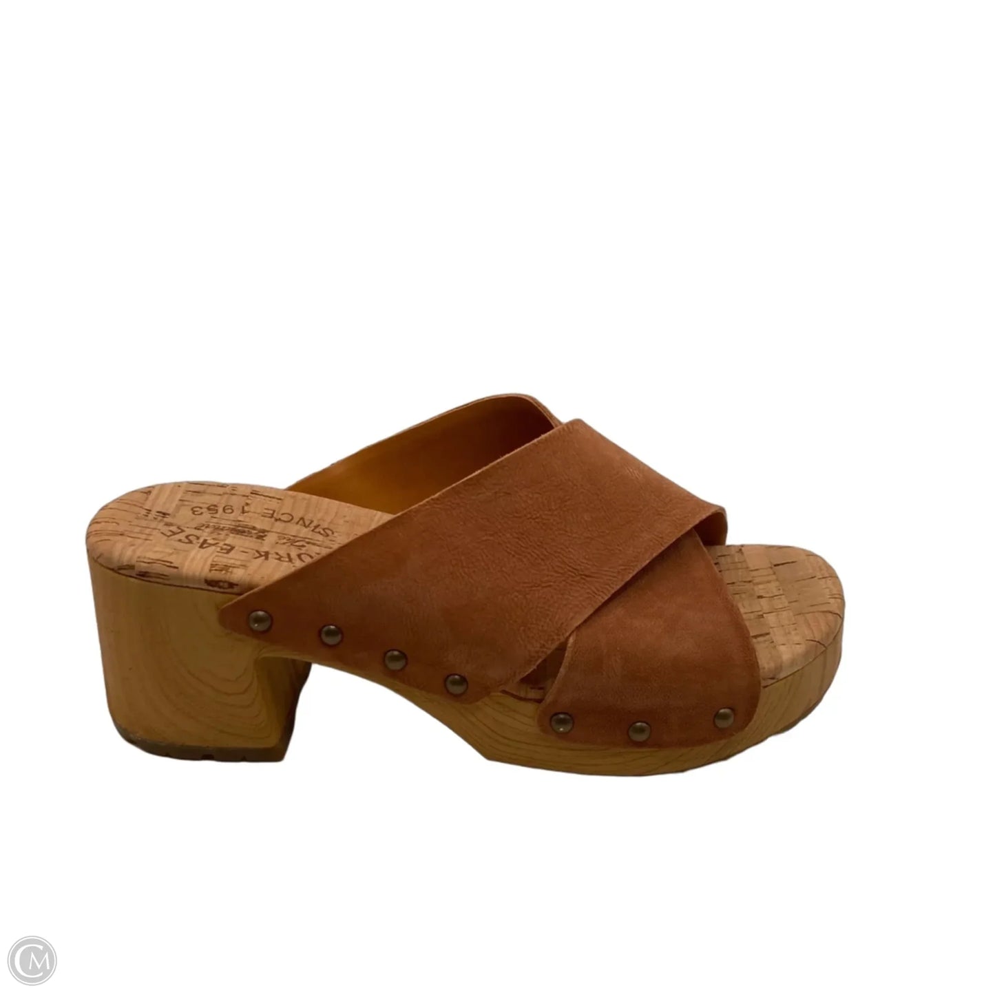 Sandals Heels Wedge By Kork Ease In Brown, Size: 7