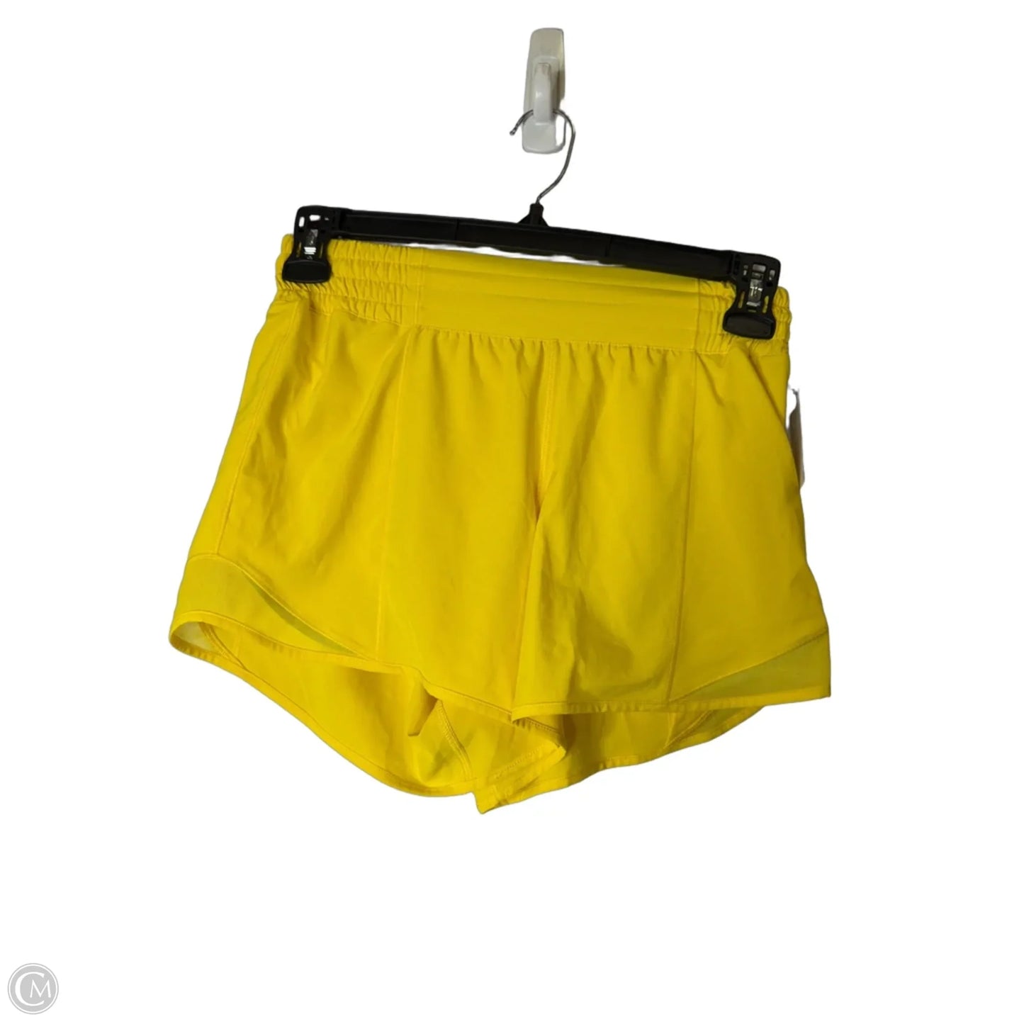 Athletic Shorts By Lululemon In Yellow, Size: 4