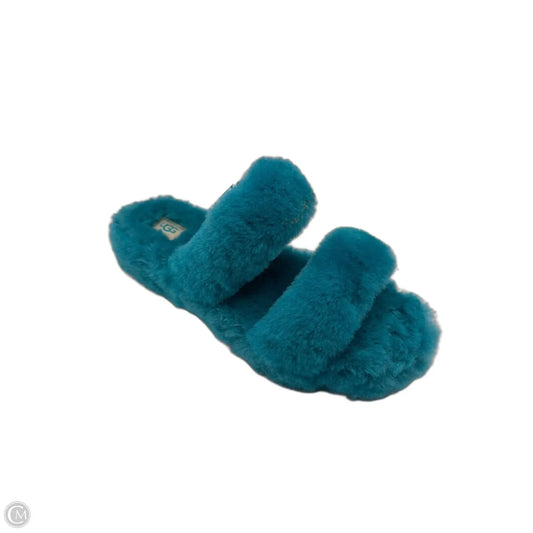 Sandals Designer By Ugg In Teal, Size: 9