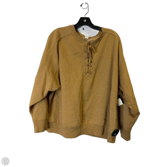 Sweatshirt Collar By Old Navy In Brown, Size: 2x