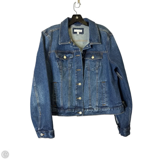 Jacket Denim By Loft In Blue Denim, Size: Xl