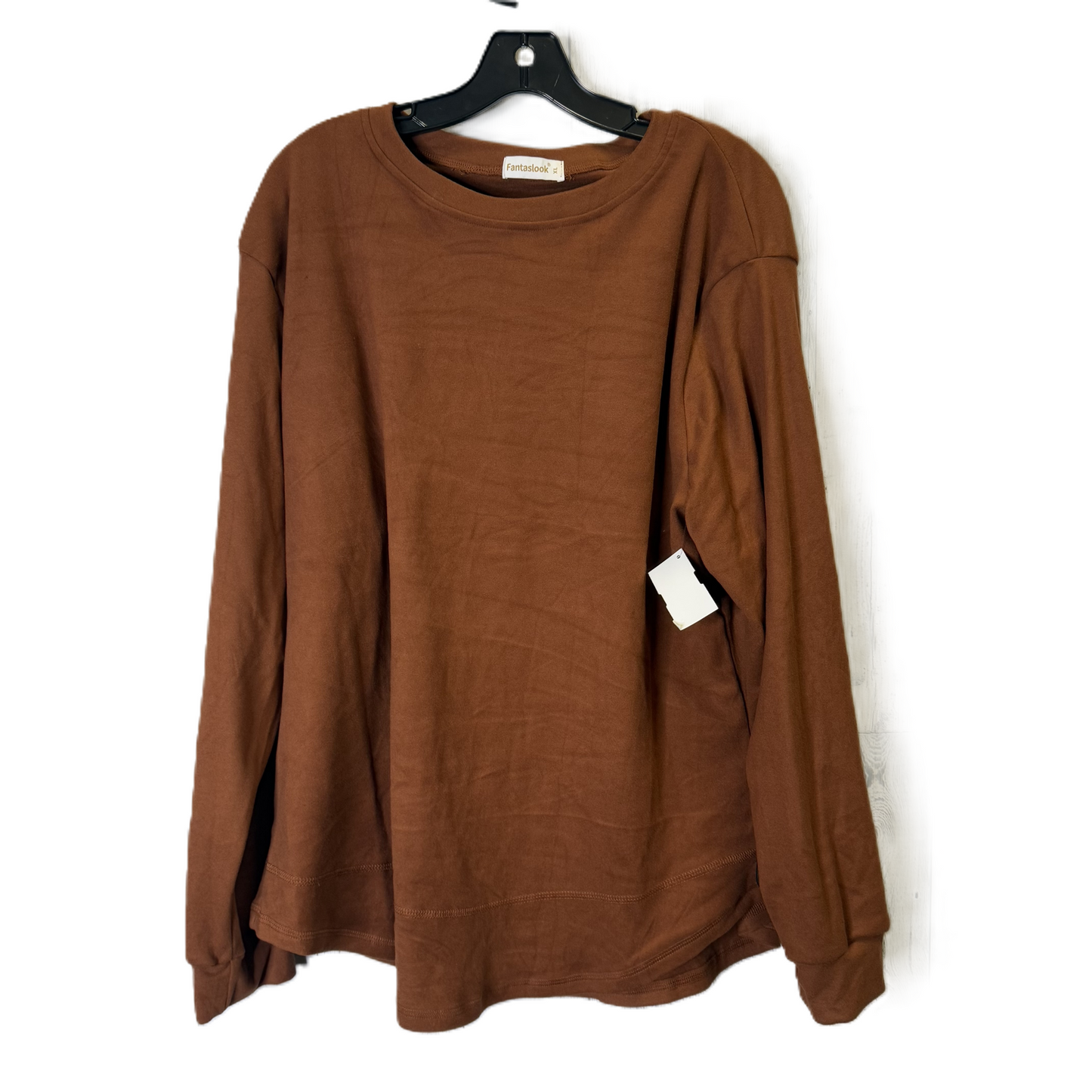 Top Long Sleeve By Clothes Mentor In Orange, Size: Xl