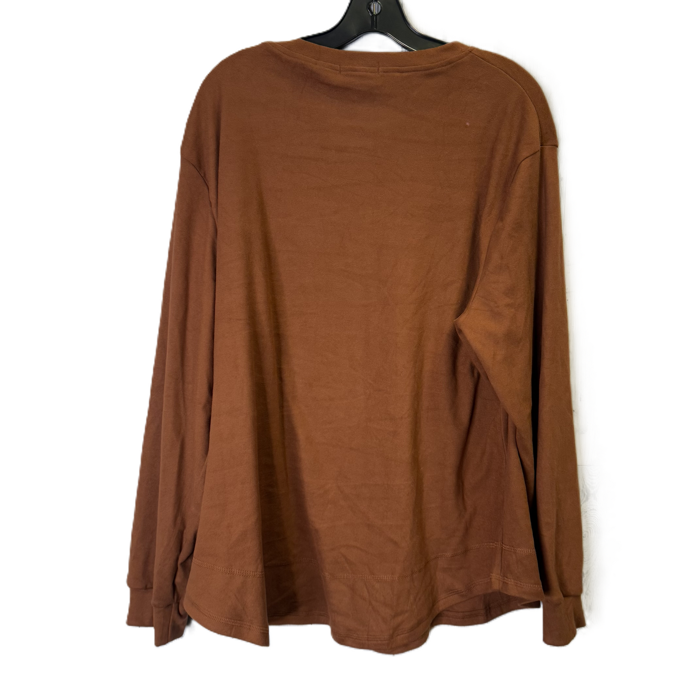 Top Long Sleeve By Clothes Mentor In Orange, Size: Xl