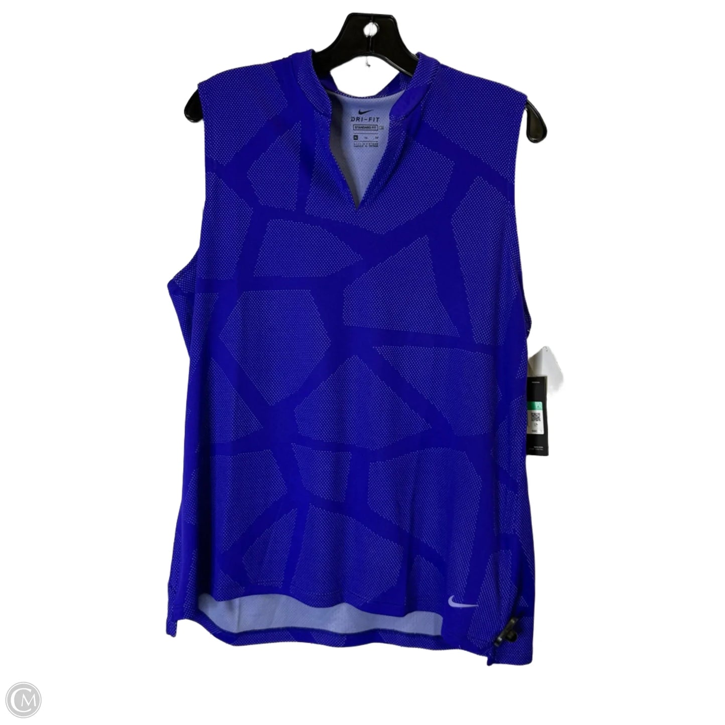 Athletic Tank Top By Nike Apparel In Blue, Size: Xl