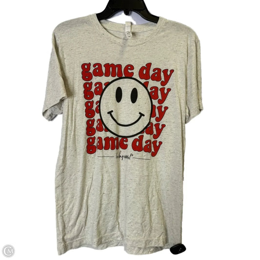 Top Short Sleeve Basic By Bella + Canvas In Grey, Size: M