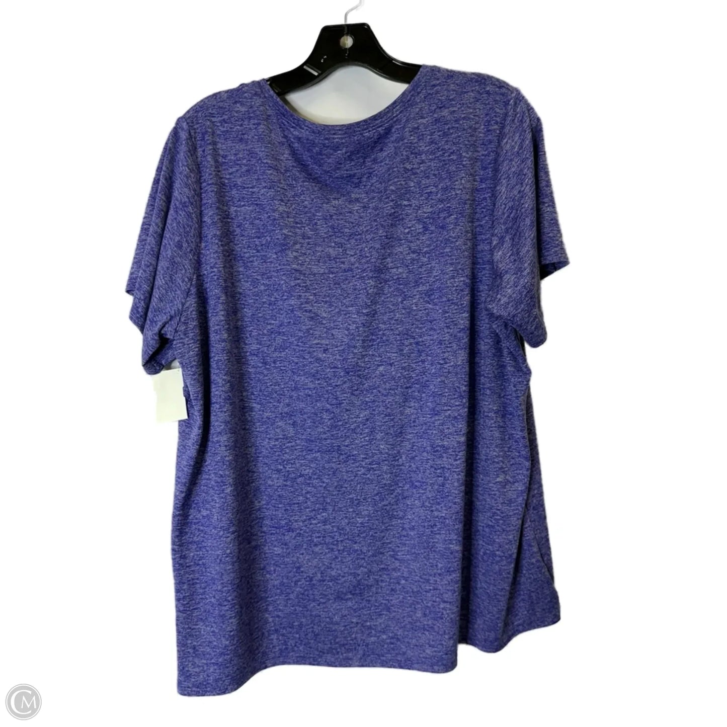 Athletic Top Short Sleeve By Nike Apparel In Blue, Size: 2x