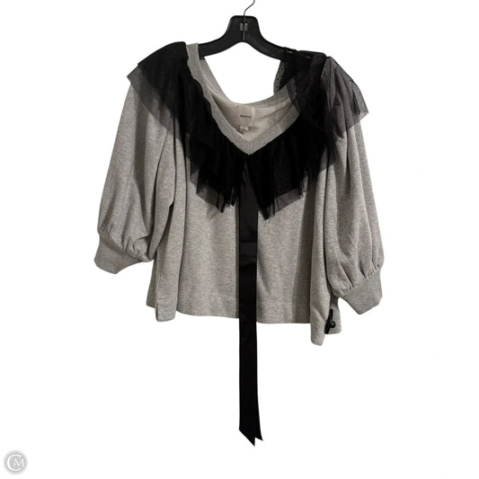 Top Short Sleeve By Maeve In Grey, Size: S