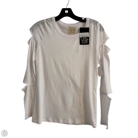 Top Long Sleeve By Chaser In White, Size: Xs