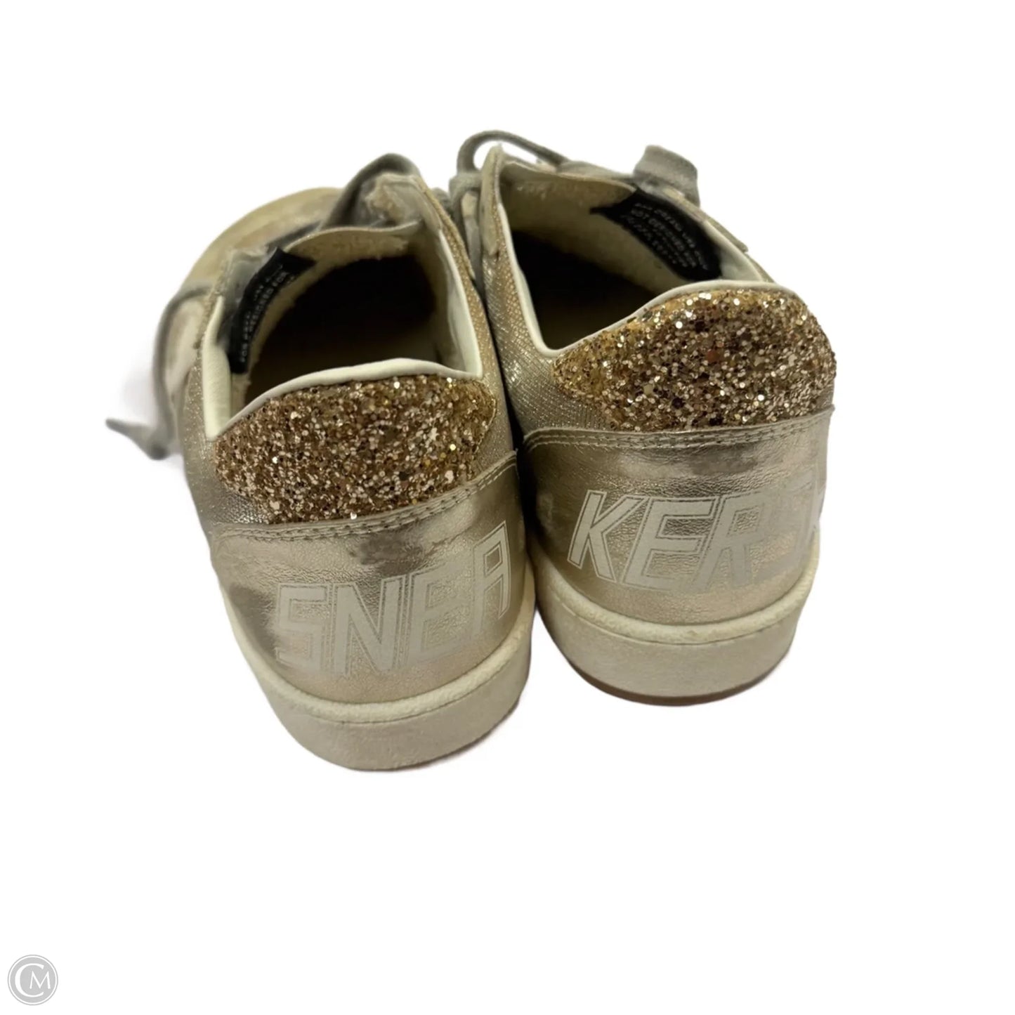 Shoes Luxury Designer By Golden Goose In Cream, Size: 10