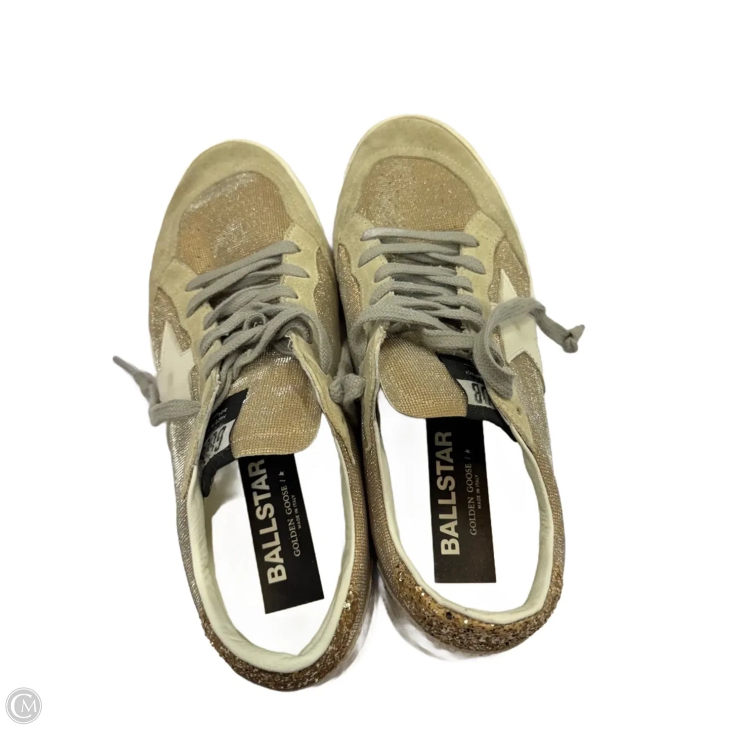 Shoes Luxury Designer By Golden Goose In Cream, Size: 10