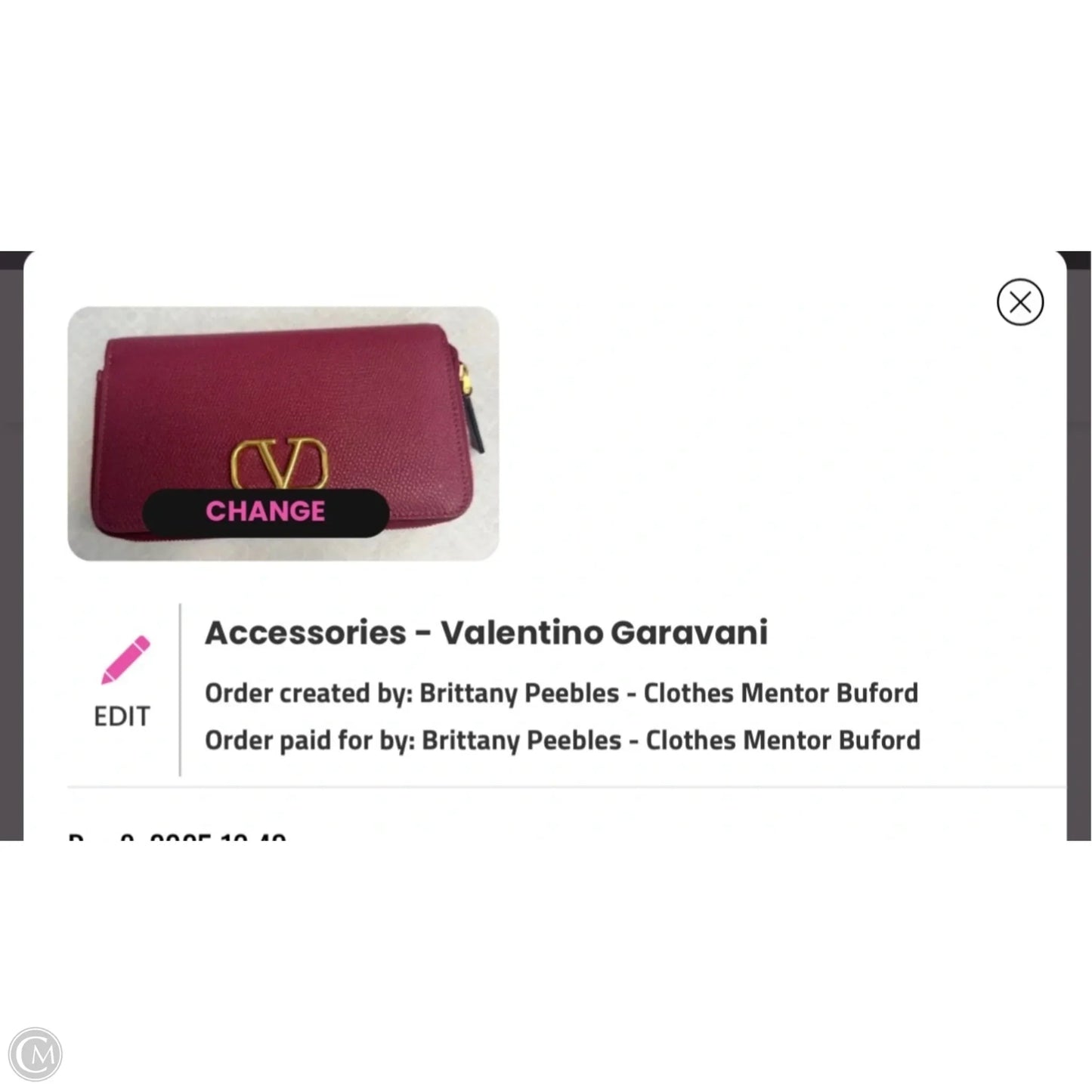 Wallet Luxury Designer By Valentino-garavani, Size: Medium