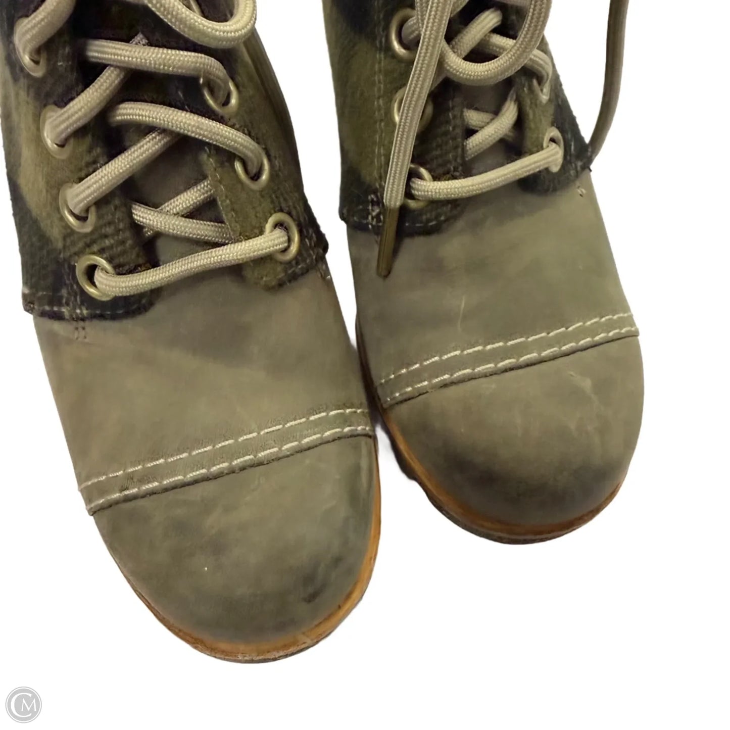 Boots Ankle Heels By Sorel In Green, Size: 7