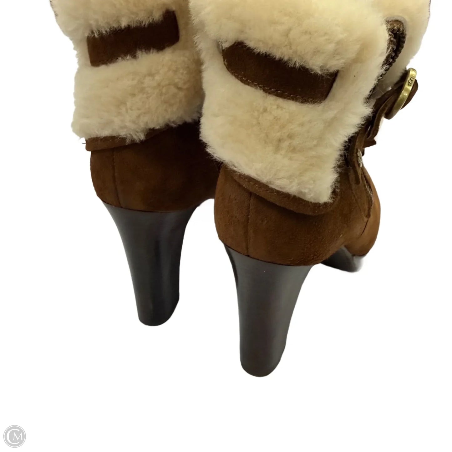 Boots Designer By Ugg In Brown, Size: 10