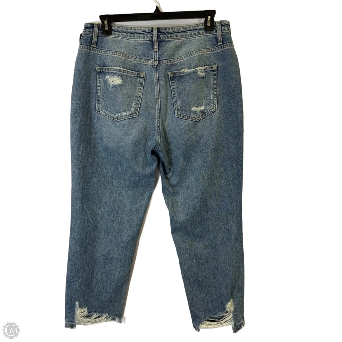 Jeans Straight By Flying Monkey In Blue Denim, Size: 12