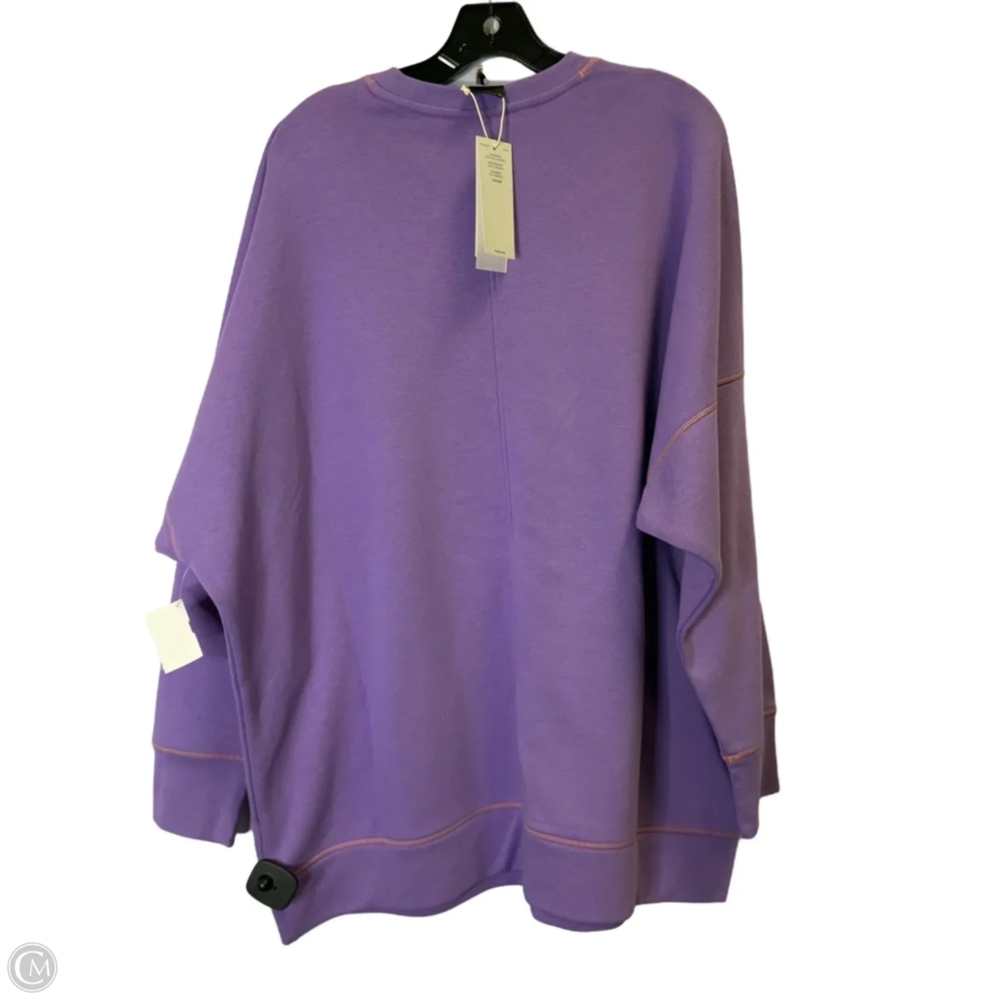 Athletic Sweatshirt Crewneck By Adidas In Purple, Size: 2x