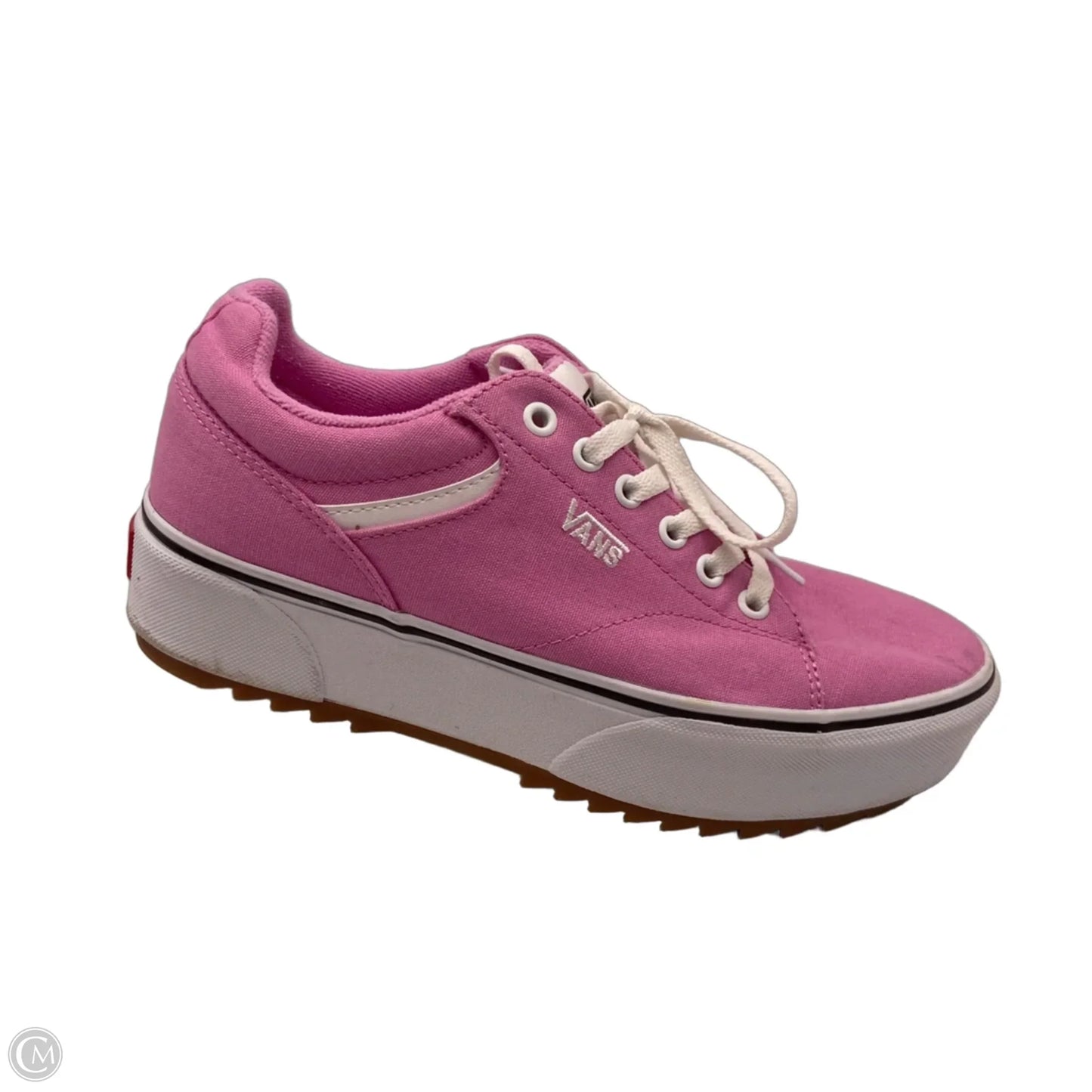 Shoes Sneakers Platform By Vans In Pink, Size: 9.5