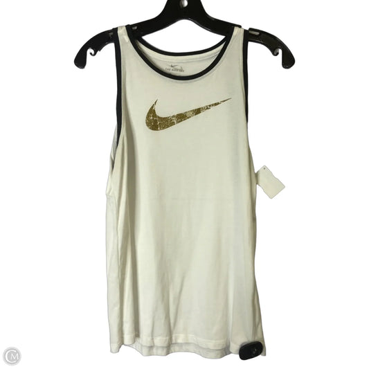 Athletic Tank Top By Nike Apparel In White, Size: S