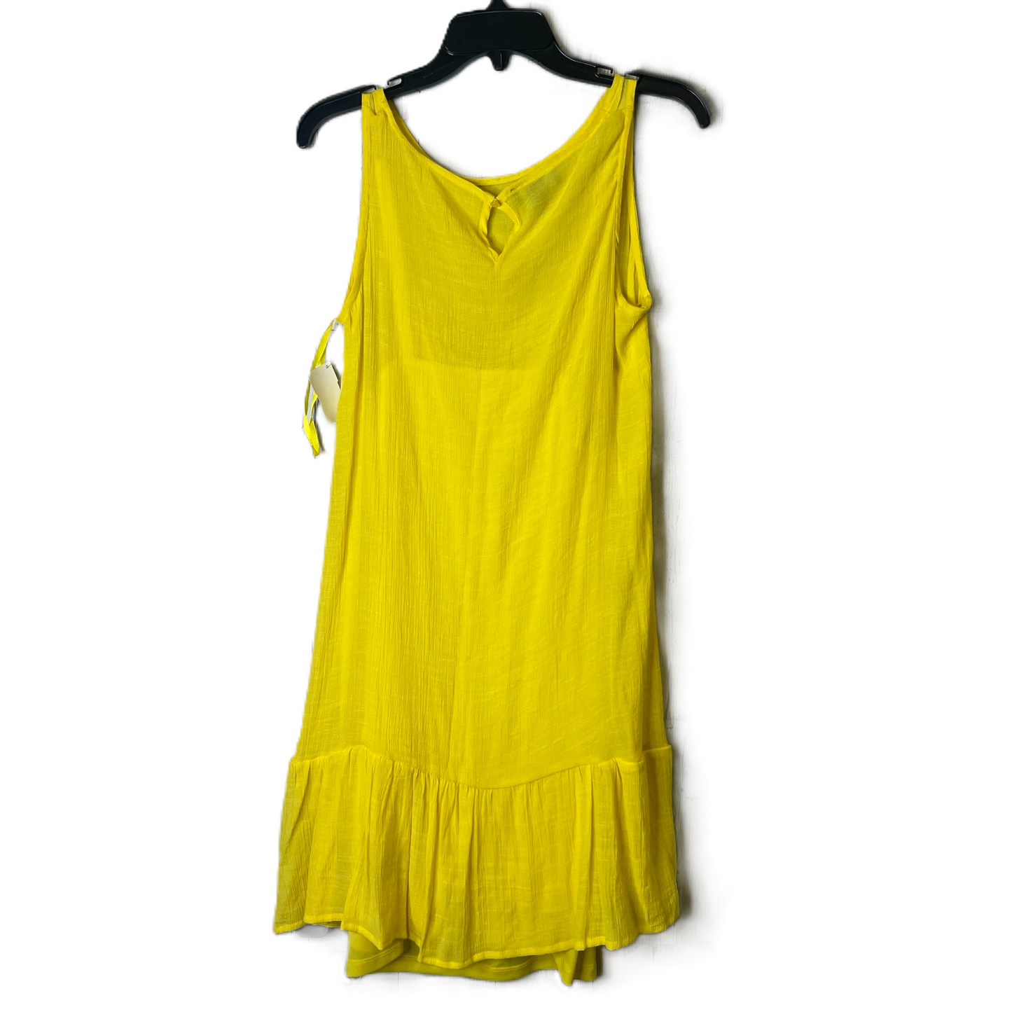 Yellow Dress Casual Midi By Agb, Size: S