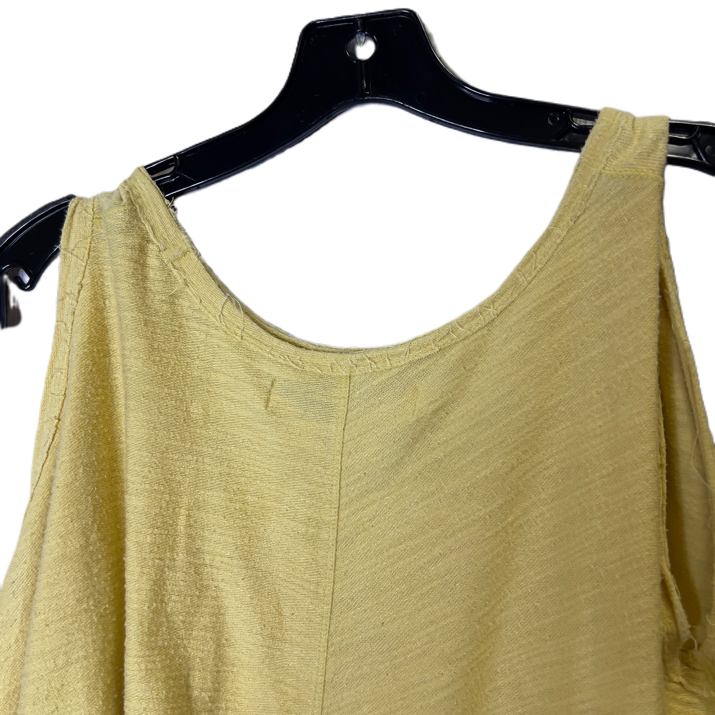 Yellow Top Sleeveless By Free People, Size: Os