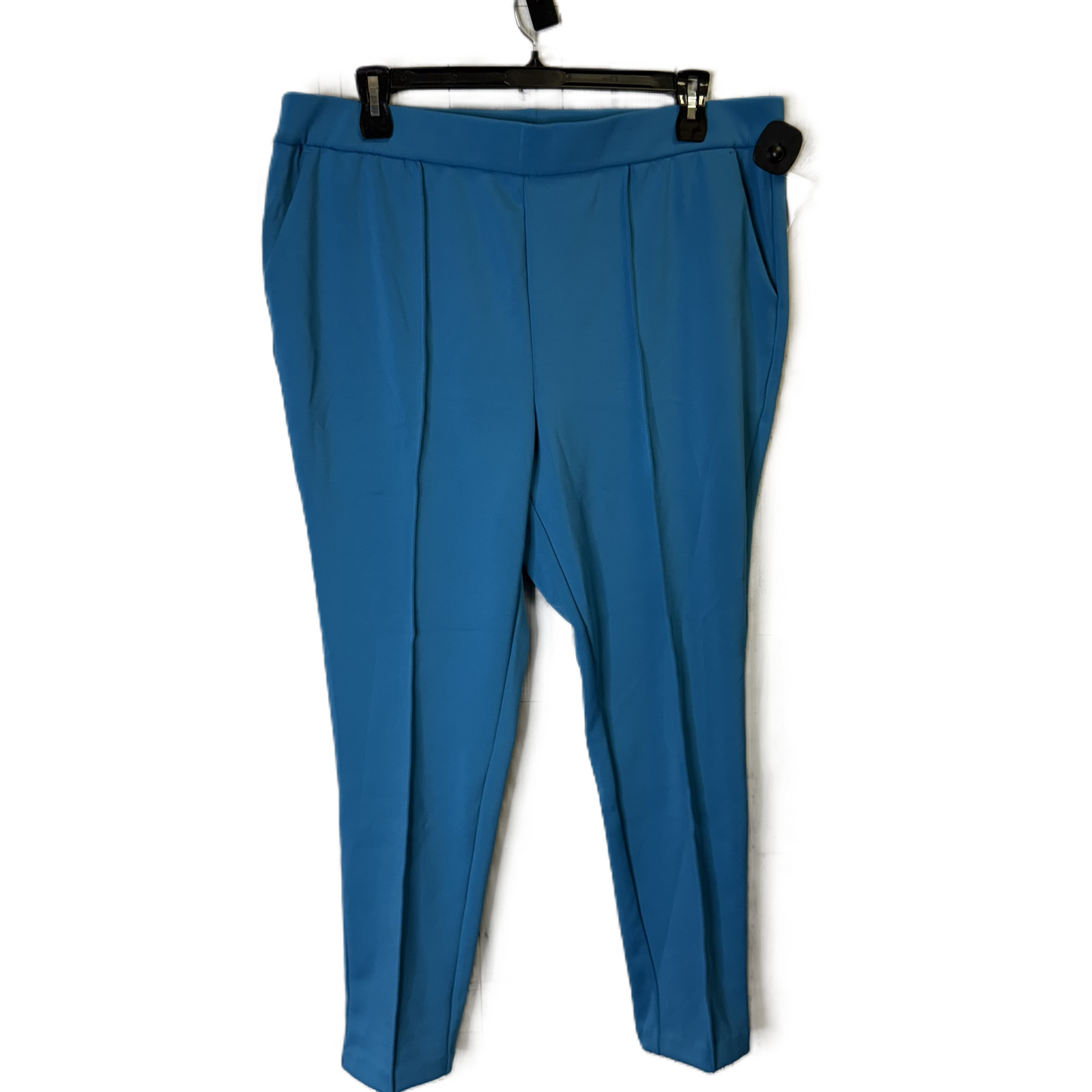 Pants Linen By Isaac Mizrahi Live Qvc In Blue, Size: 1x