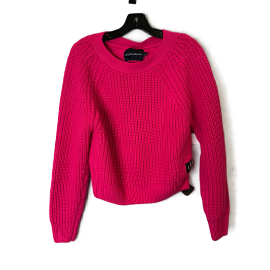 Sweater By Calvin Klein In Pink, Size: M