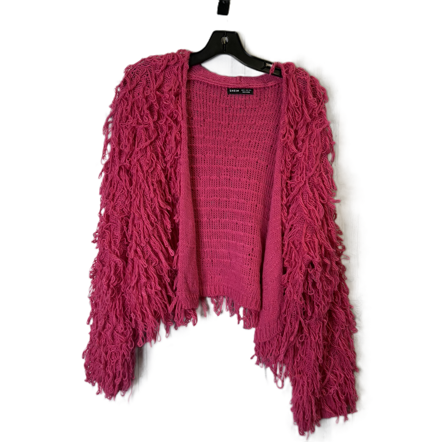 Sweater Cardigan By Shein In Pink, Size: M