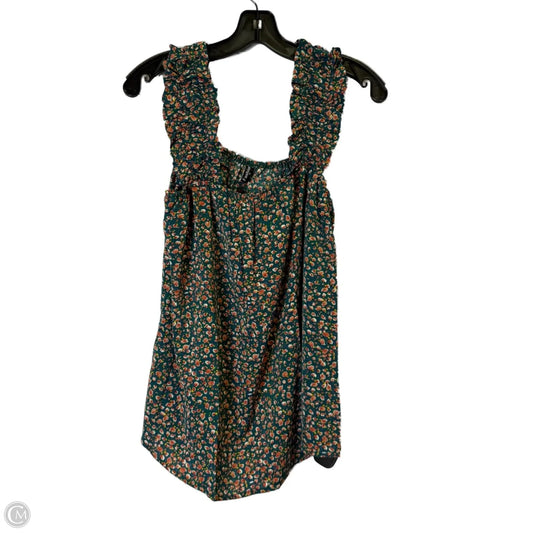 Top Sleeveless By Clothes Mentor In Teal, Size: M