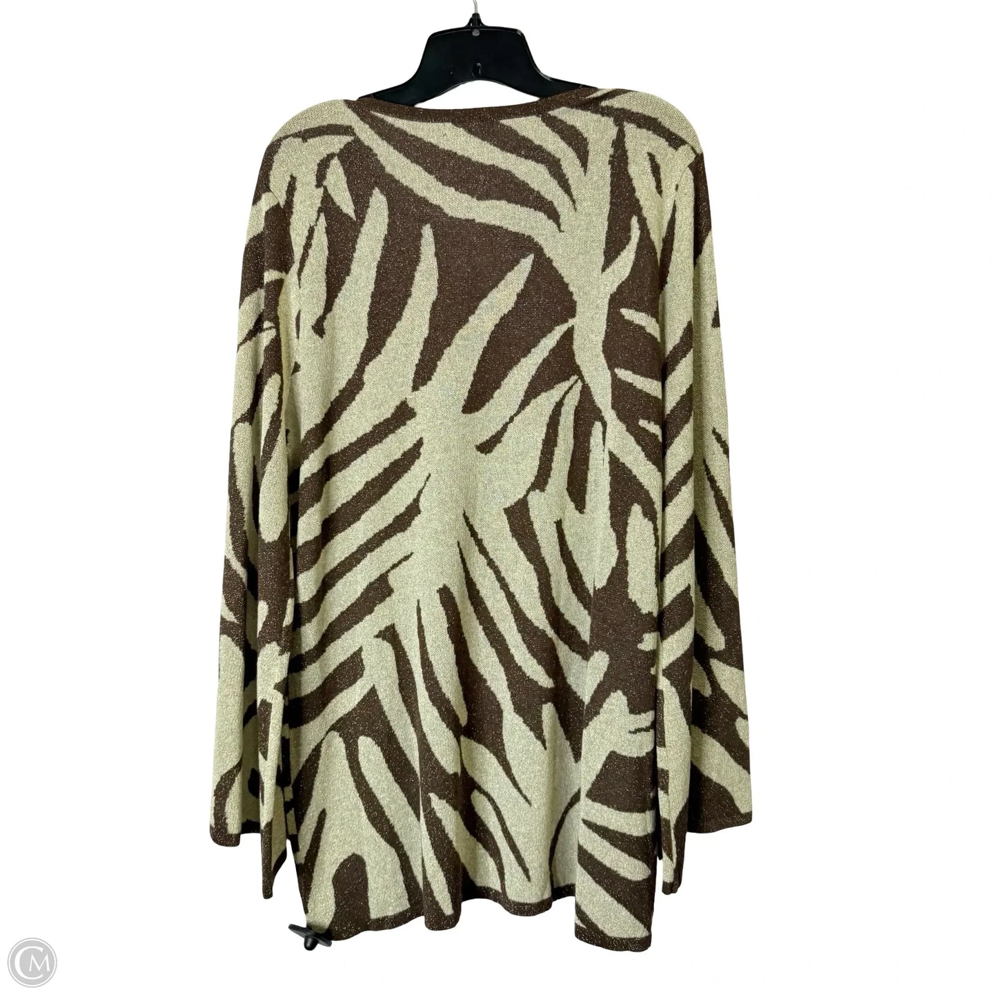Top Long Sleeve By Flying Tomato In Brown, Size: L