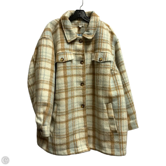 Jacket Shirt By Wonderly In Plaid Pattern, Size: 3x