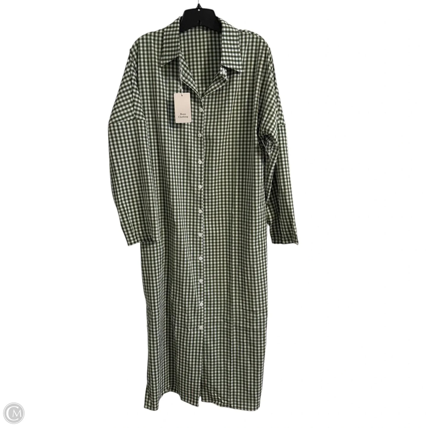 Dress Casual Maxi By Shein In Green, Size: L