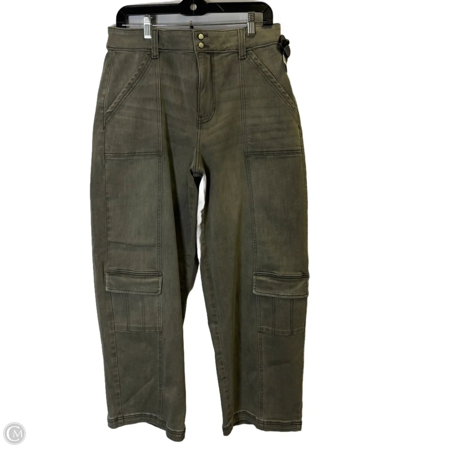 Jeans Straight By Venus In Grey Denim, Size: 12